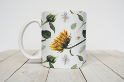Watercolor Sunflower Hand Painted Seamless Patterns Product Image 3