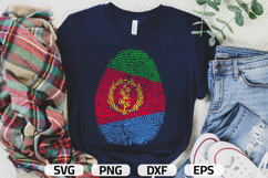 Eritrea SVG | Eritrea Flag Fingerprint | SVG PNG DXF EPS Product Image 1