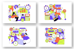 10 ERP Software System Illustration Product Image 2