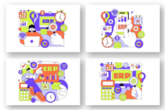 10 ERP Software System Illustration Product Image 3