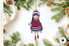 Magical Fairy Christmas Ornament Laser Cut SVG Designs Product Image 2