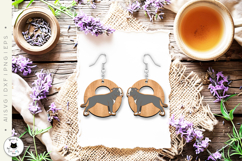 Dog Round Earrings Laser Cut Bundle | Dog Breed SVG Product Image 5