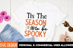 Tis The Season To be Spooky SVG Cut File, Halloween SVG Product Image 1