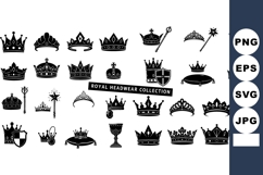 Royal crown and scepter vector features classic regal he Product Image 1
