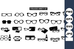 Eyeglasses variety with classic round, square, cat eye, Product Image 1