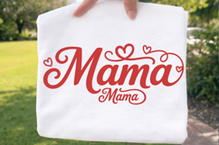Mama Floral Sign PNG T-shirt Design, mama png, floral mama Product Image 2