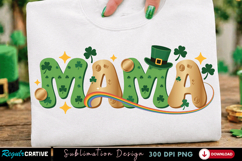 Mama Clover PNG T-shirt Design, mama png, clover mama png Product Image 1