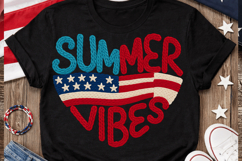 Summer Vibes USA PNG T-shirt Design, summer vibes png, usa Product Image 3