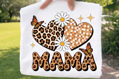 Leopard Mama PNG T-shirt Design, leopard mama png, animal Product Image 2