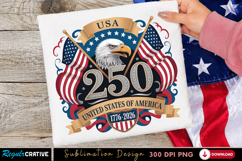 250 USA Sublimation PNG, 250 usa png, america 250, patriotic Product Image 3