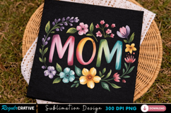 Mom Floral Sublimation PNG, mom png, mom floral, mother Product Image 2
