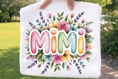 Mimi Floral Sublimation PNG, mimi png, mimi floral, grandma Product Image 2