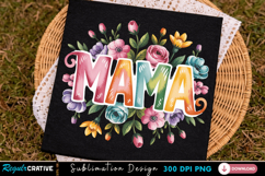 Mama Floral PNG Design, mama png, floral mama, mom shirt png Product Image 3