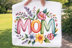 Mom Floral PNG Design, mom png, floral mom, mother png, Product Image 1