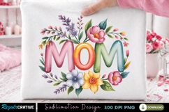 Mom Floral PNG Design, mom png, floral mom, mother png, Product Image 2