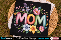 Mom Floral PNG Design, mom png, floral mom, mother png, Product Image 3