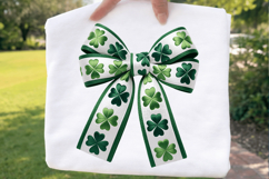 Clover Bow Sublimation PNG, clover bow png, st patricks bow Product Image 2
