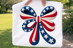 USA Bow Sublimation PNG T-shirt Design, usa bow png, patriot Product Image 2