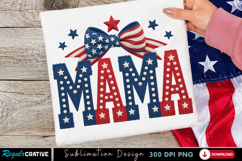 Mama USA Sublimation PNG T-shirt Design, mama usa png, patri Product Image 2