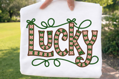 Lucky Floral Sublimation PNG T-shirt Design, lucky png, flor Product Image 1