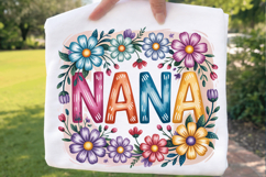 Nana Floral Sublimation PNG T-shirt Design, nana png, nana Product Image 3