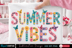 Spring Vibes Sublimation PNG T-shirt Design, spring vibes Product Image 2