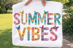 Spring Vibes Sublimation PNG T-shirt Design, spring vibes Product Image 1