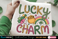 Lucky Charm Sublimation PNG, lucky charm png, st patricks Product Image 1