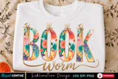 Book Lover Sublimation PNG T-shirt Design, book lover png Product Image 1