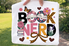 Book Nerd Sublimation PNG T-shirt Design, book nerd png, Product Image 2