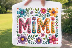 Mama Floral Sublimation PNG T-shirt Design, mama png, floral Product Image 2