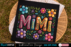 Mama Floral Sublimation PNG T-shirt Design, mama png, floral Product Image 3