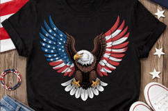 Eagle USA Sublimation PNG T-shirt Design, eagle png, usa eag Product Image 3
