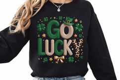 Go Luck Shamrock PNG T-shirt Design, go luck png, shamrock Product Image 3