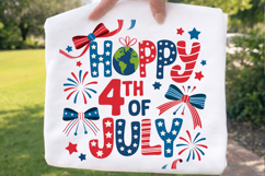 Happy 4th Of July PNG T-shirt Design, 4th july png, independ Product Image 1