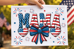 USA Globe Bow PNG T-shirt Design, usa globe png, patriotic Product Image 2