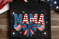 USA Globe Bow PNG T-shirt Design, usa globe png, patriotic Product Image 3