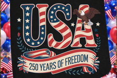 USA Vintage Sublimation PNG, usa vintage png, retro usa Product Image 3