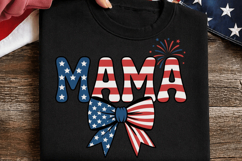 Mama Patriotic PNG T-shirt Design, mama patriotic png, usa Product Image 3
