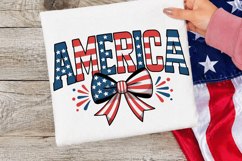 America Floral PNG T-shirt Design, america floral png, usa Product Image 1