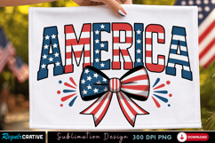 America Floral PNG T-shirt Design, america floral png, usa Product Image 2