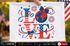 USA Bold Text PNG T-shirt Design, usa text png, bold usa png Product Image 2