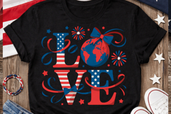 USA Bold Text PNG T-shirt Design, usa text png, bold usa png Product Image 3