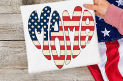 Mama USA Heart PNG T-shirt Design, mama usa png, patriotic Product Image 1