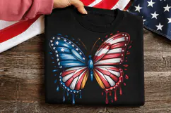 Butterfly Flag Sublimation PNG, butterfly png, flag butterfl Product Image 2