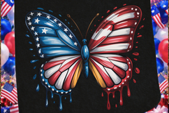 Butterfly Flag Sublimation PNG, butterfly png, flag butterfl Product Image 3