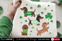 Cute Lucky Dogs PNG T-shirt Design, dog png, cute dog png Product Image 2
