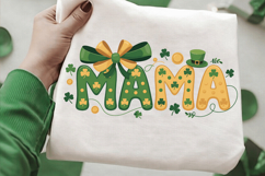 Mama Shamrock PNG T-shirt Design, mama png, shamrock mama Product Image 2