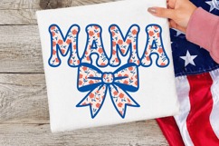 Mama USA Star PNG T-shirt Design, mama usa png, patriotic Product Image 1