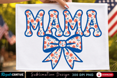 Mama USA Star PNG T-shirt Design, mama usa png, patriotic Product Image 2